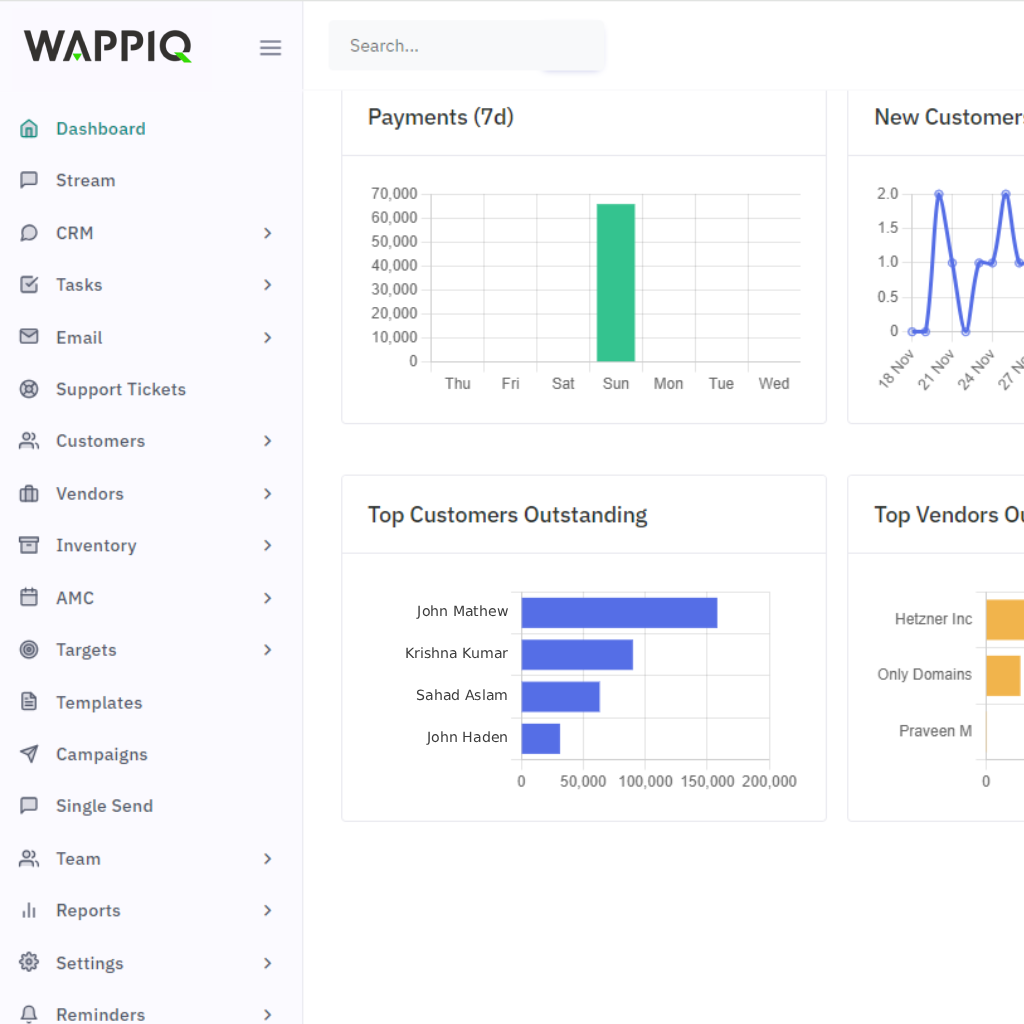 CRM Dashboard